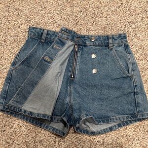 Zara Denim High-Waisted Women Skort